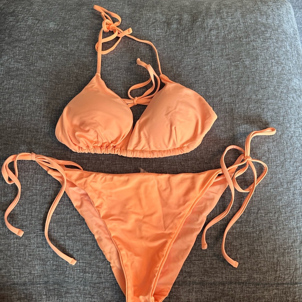 Vibrant Orange Bikini Set